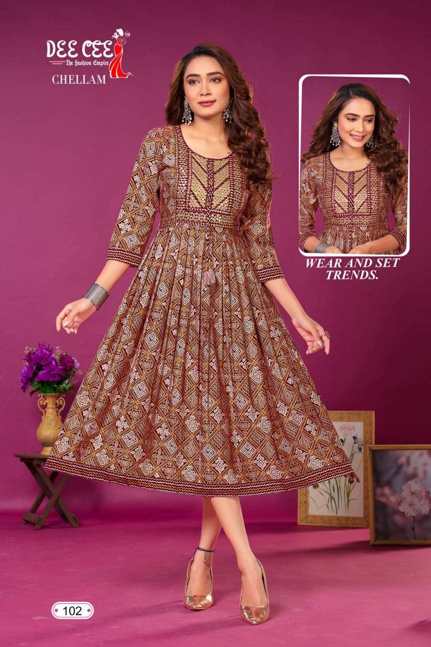 DeeCee CHELLAM Kurti Wholesale catalog