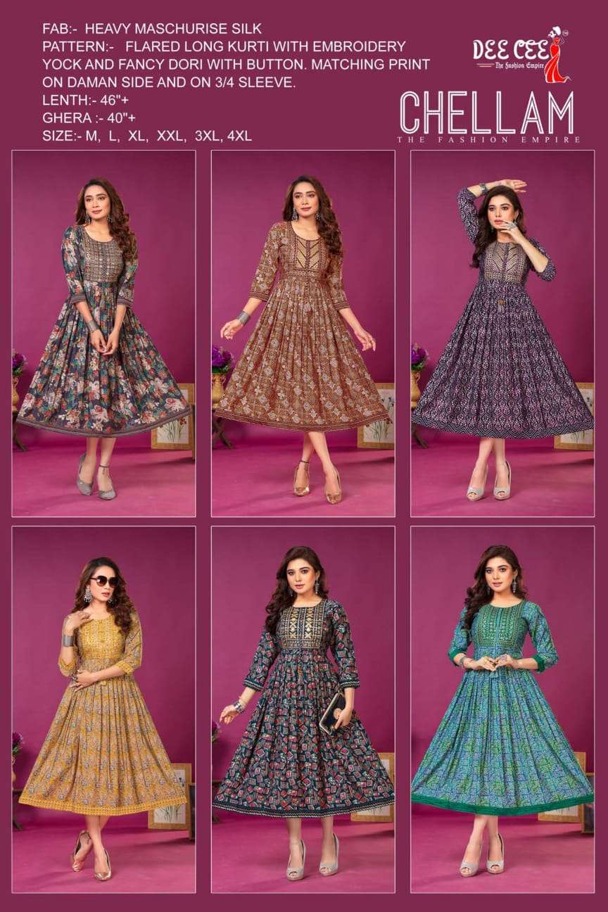 DeeCee CHELLAM Kurti Wholesale catalog
