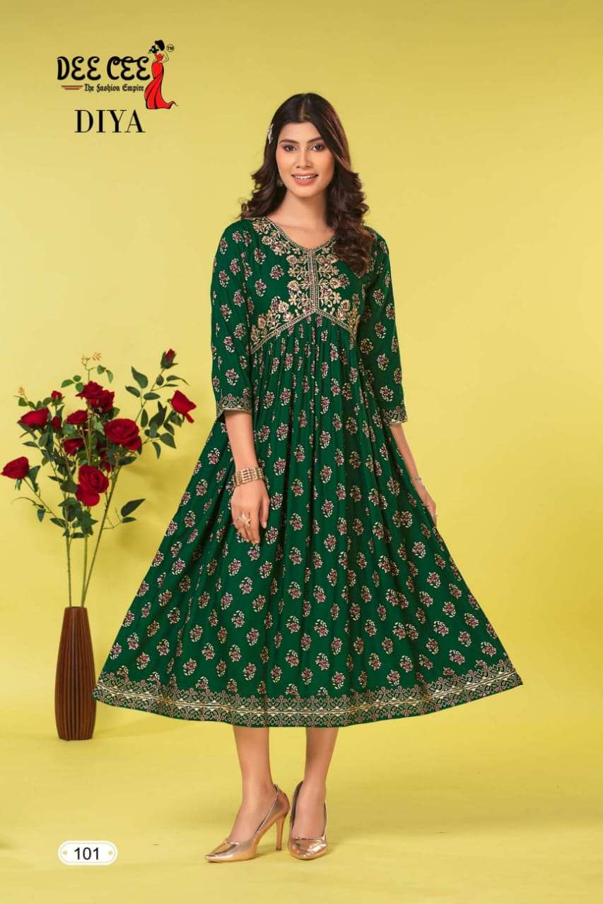 DeeCee DIYA ALIA CUT  Kurti Wholesale catalog