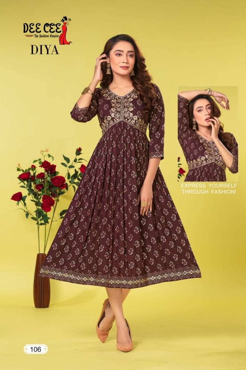 DeeCee DIYA ALIA CUT  Kurti Wholesale catalog