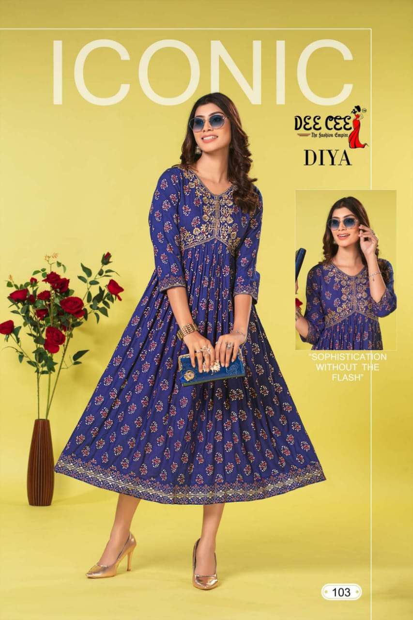 DeeCee DIYA ALIA CUT  Kurti Wholesale catalog