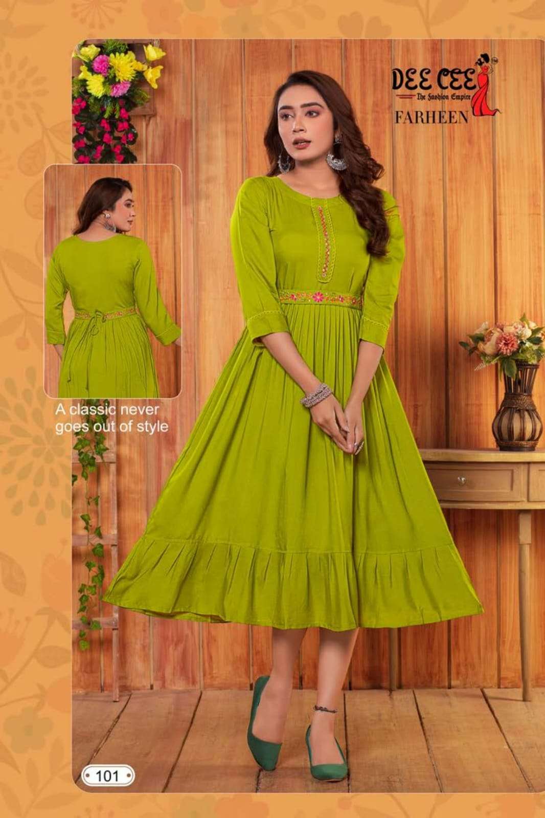 DEECEE FARHEEN Kurti Wholesale catalog