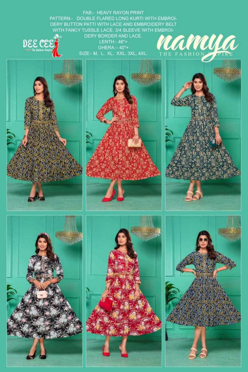 DeeCee NAMYA Kurti Wholesale catalog