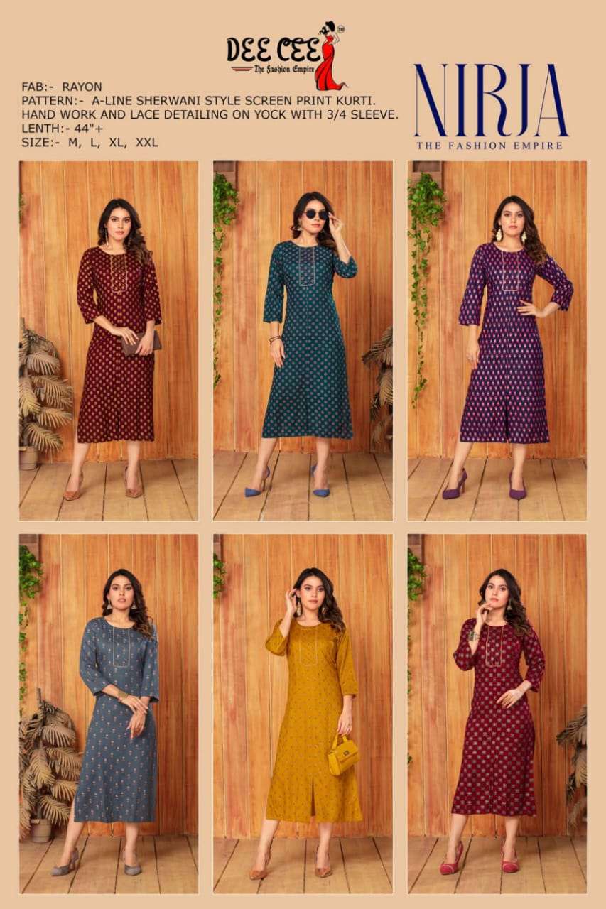 DeeCee NIRJA Kurti Wholesale catalog