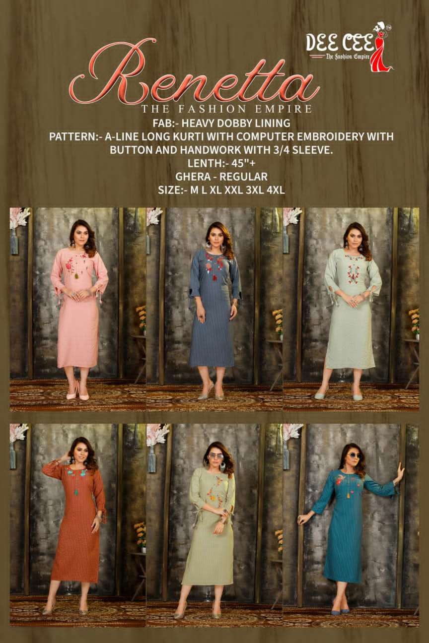 DeeCee RENETTA Kurti Wholesale catalog