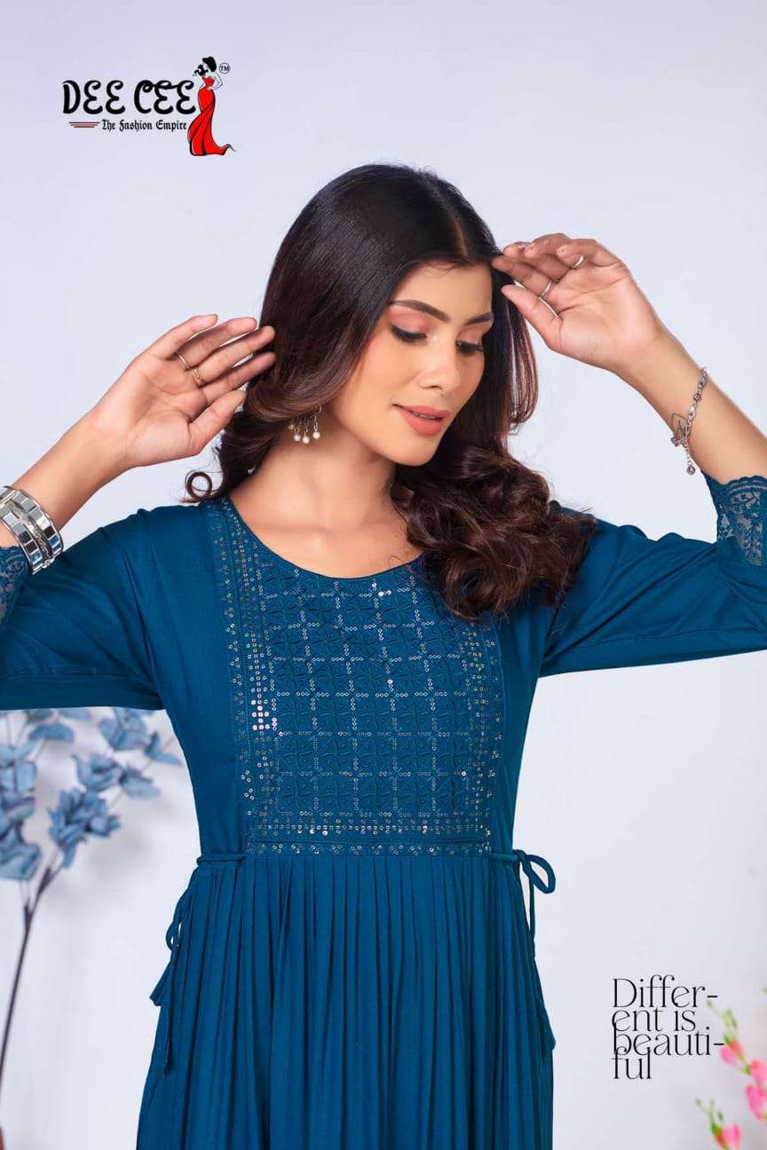 DeeCee RIDHI NAIRA CUT Kurti Wholesale catalog
