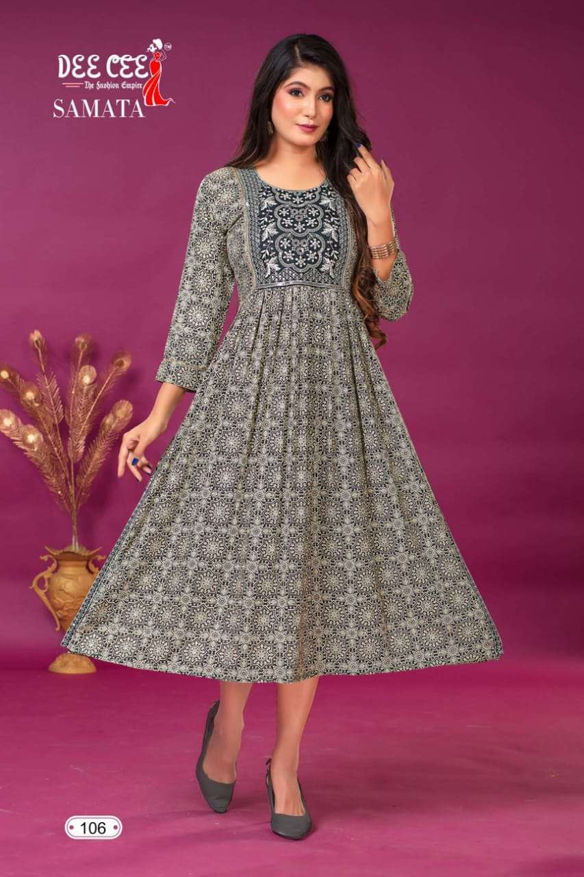 DeeCee SAMATA NAIRA CUT Kurti Wholesale catalog