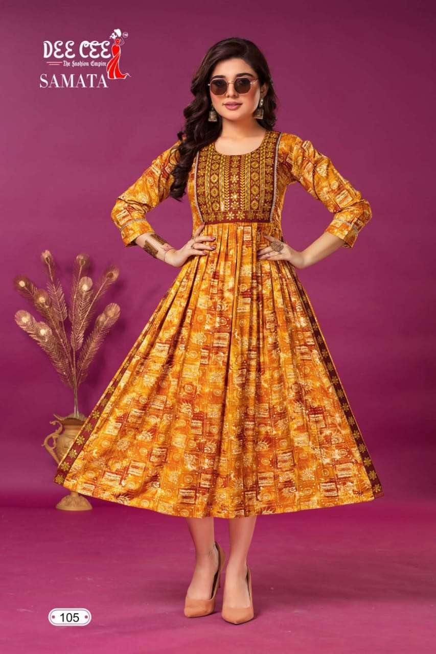 DeeCee SAMATA NAIRA CUT Kurti Wholesale catalog