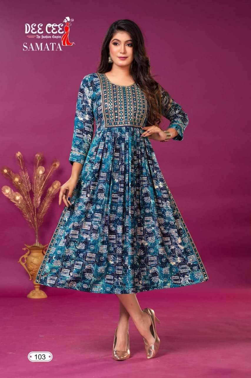 DeeCee SAMATA NAIRA CUT Kurti Wholesale catalog