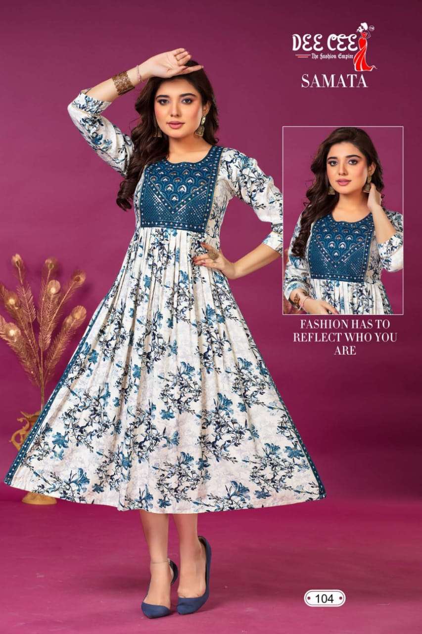 DeeCee SAMATA NAIRA CUT Kurti Wholesale catalog