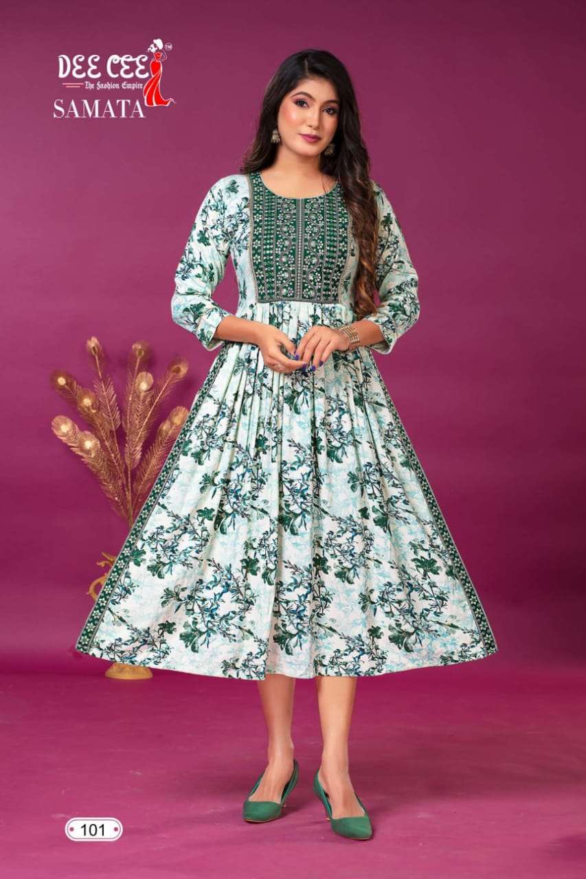 DeeCee SAMATA NAIRA CUT Kurti Wholesale catalog
