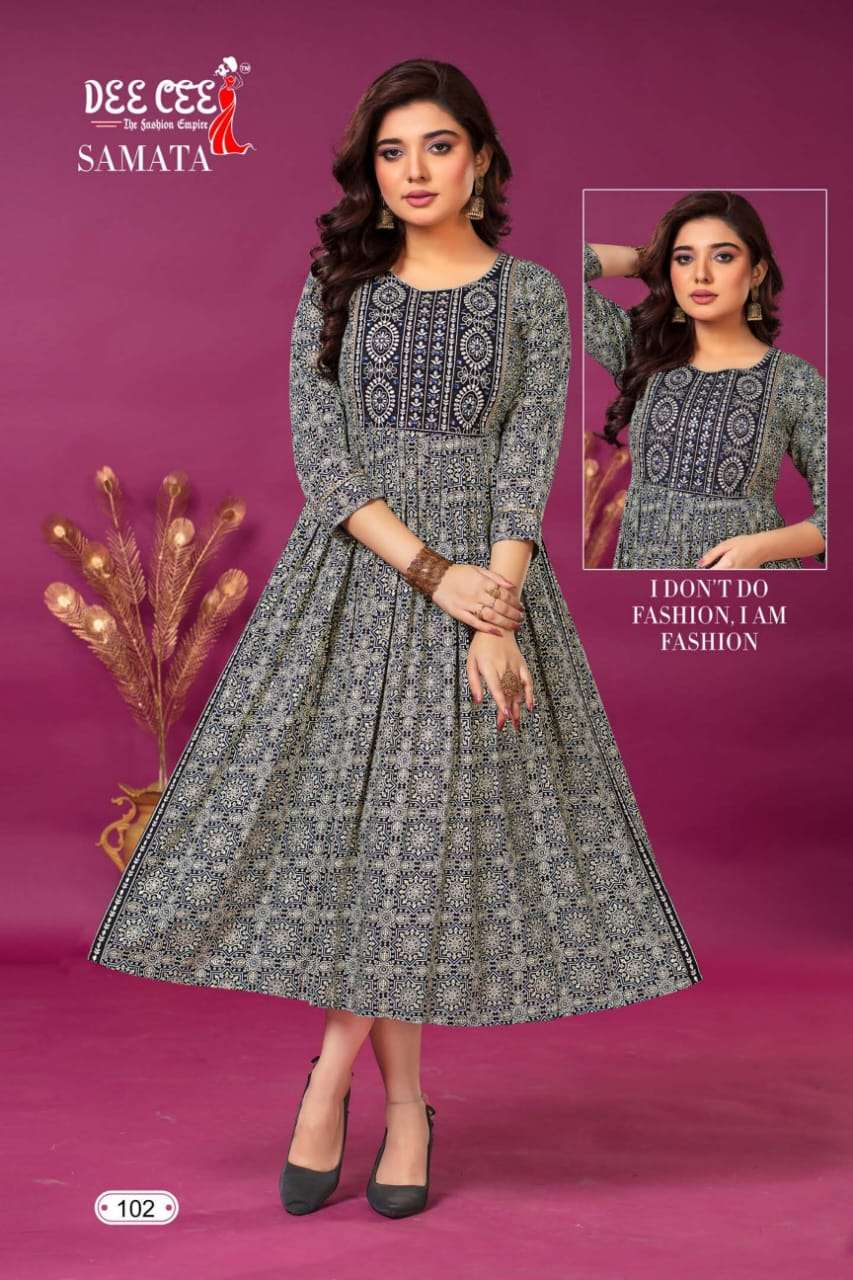 DeeCee SAMATA NAIRA CUT Kurti Wholesale catalog