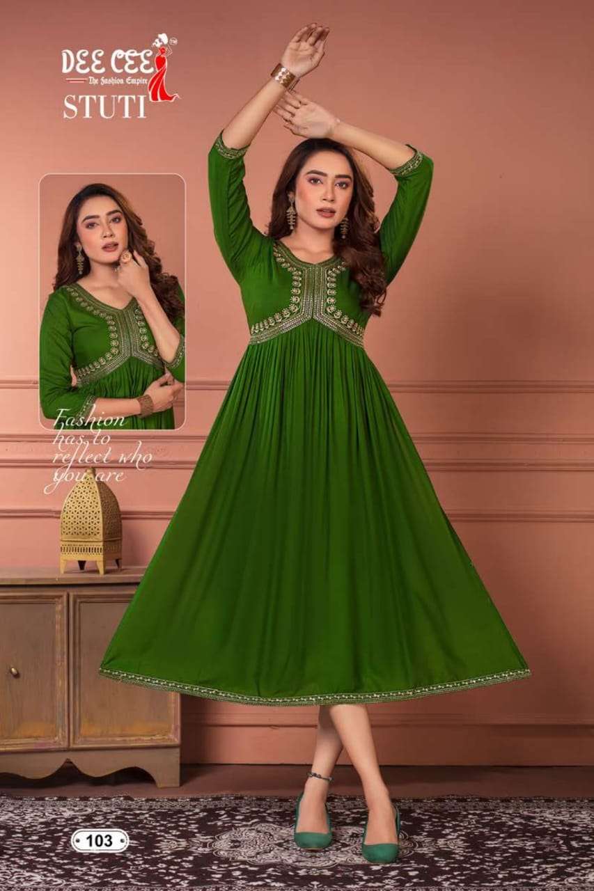 DEECEE STUTI NAIRA CUT Kurti Wholesale catalog