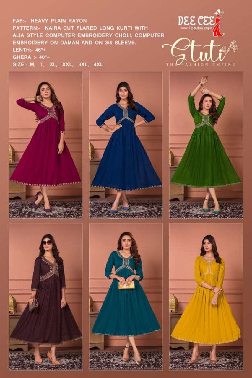 DEECEE STUTI NAIRA CUT Kurti Wholesale catalog