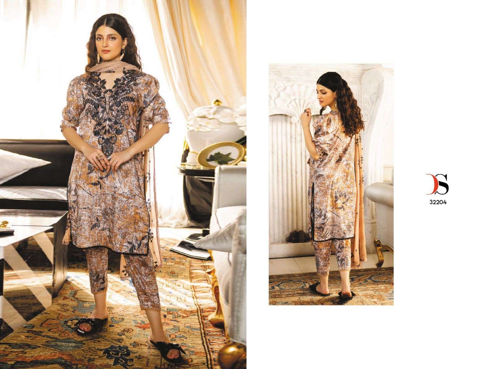 Deepsy Mah E Ruh Embroidery Chiffon Dupatta Pakistani Salwar Suits Wholesale catalog