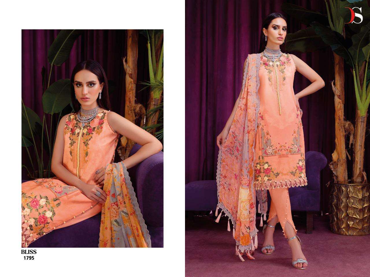 DEEPSY SUITS Bliss 22 Pasmina  with embroidery  Salwar Kameez Wholesale catalog