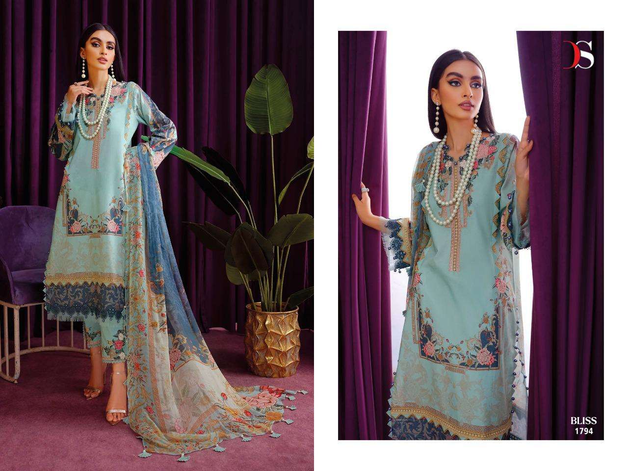 DEEPSY SUITS Bliss 22 Pasmina  with embroidery  Salwar Kameez Wholesale catalog