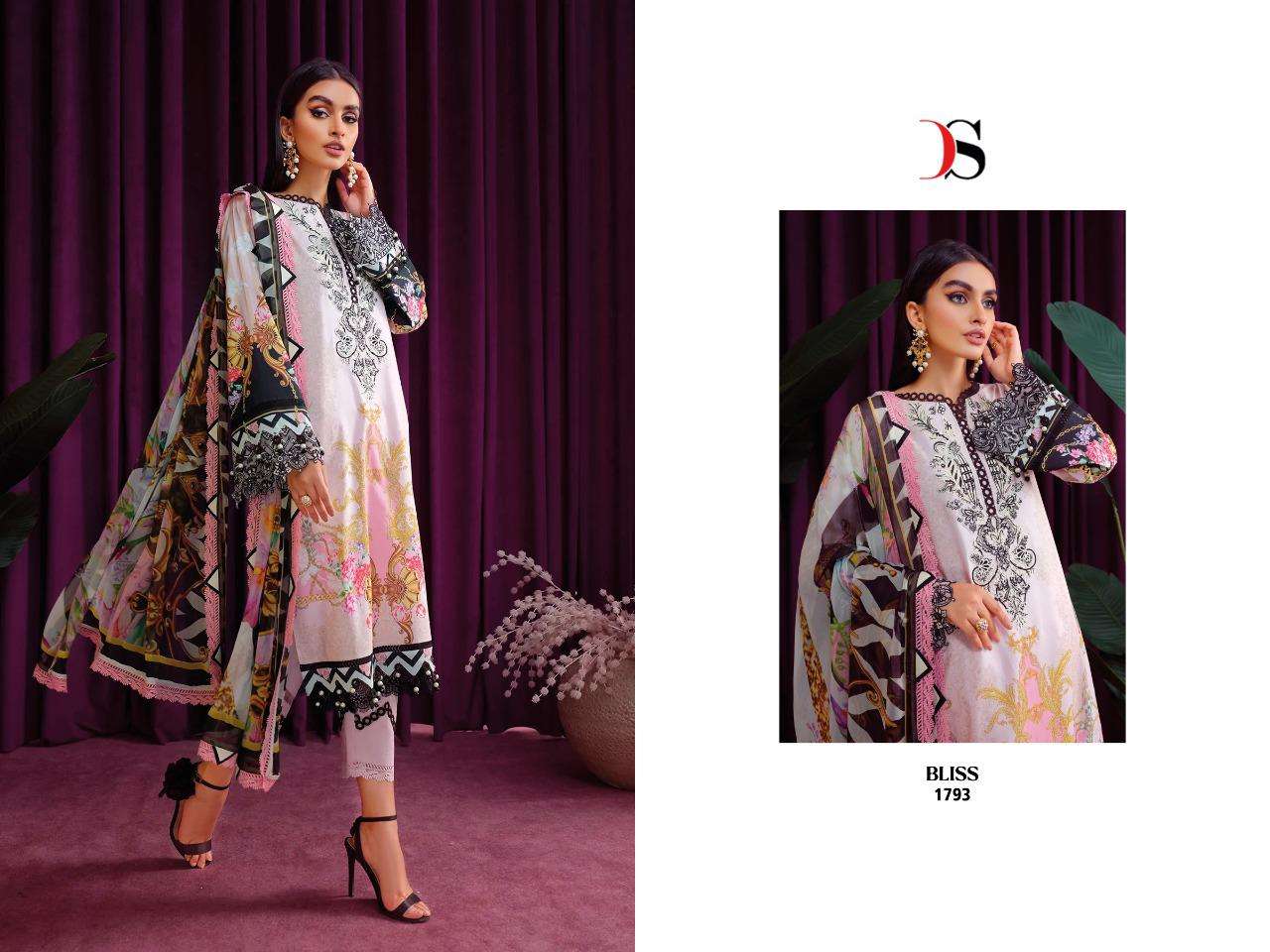 DEEPSY SUITS Bliss 22 Pasmina  with embroidery  Salwar Kameez Wholesale catalog