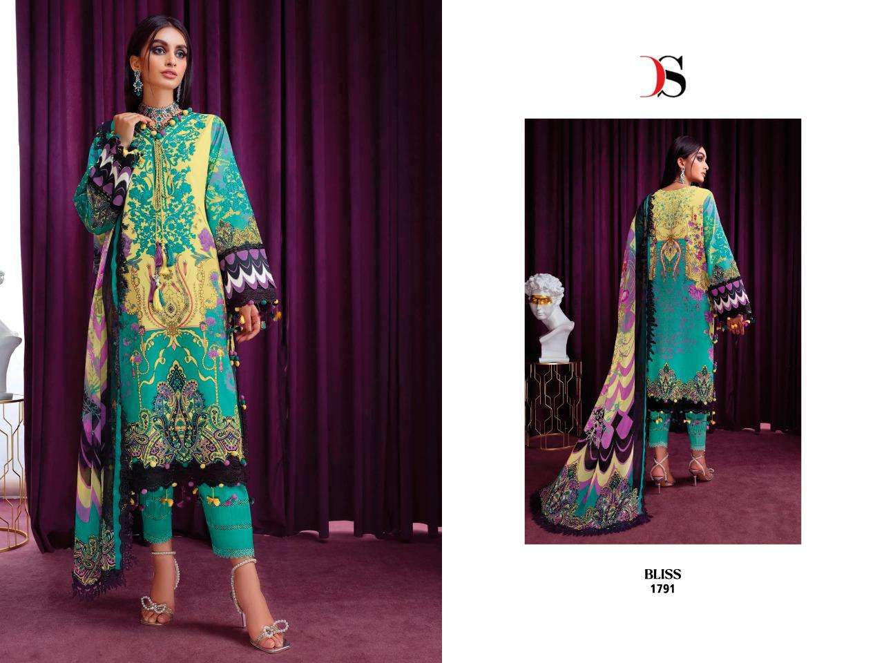 DEEPSY SUITS Bliss 22 Pasmina  with embroidery  Salwar Kameez Wholesale catalog