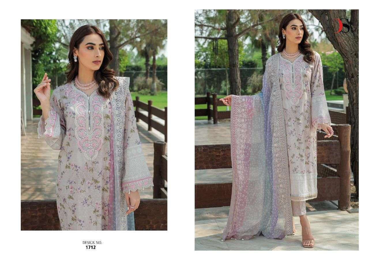 DEEPSY SUITS  Chunari lawn Mini Nx embroidered cotton Mal -Mal dupatta Salwar Kameez Wholesale catalog