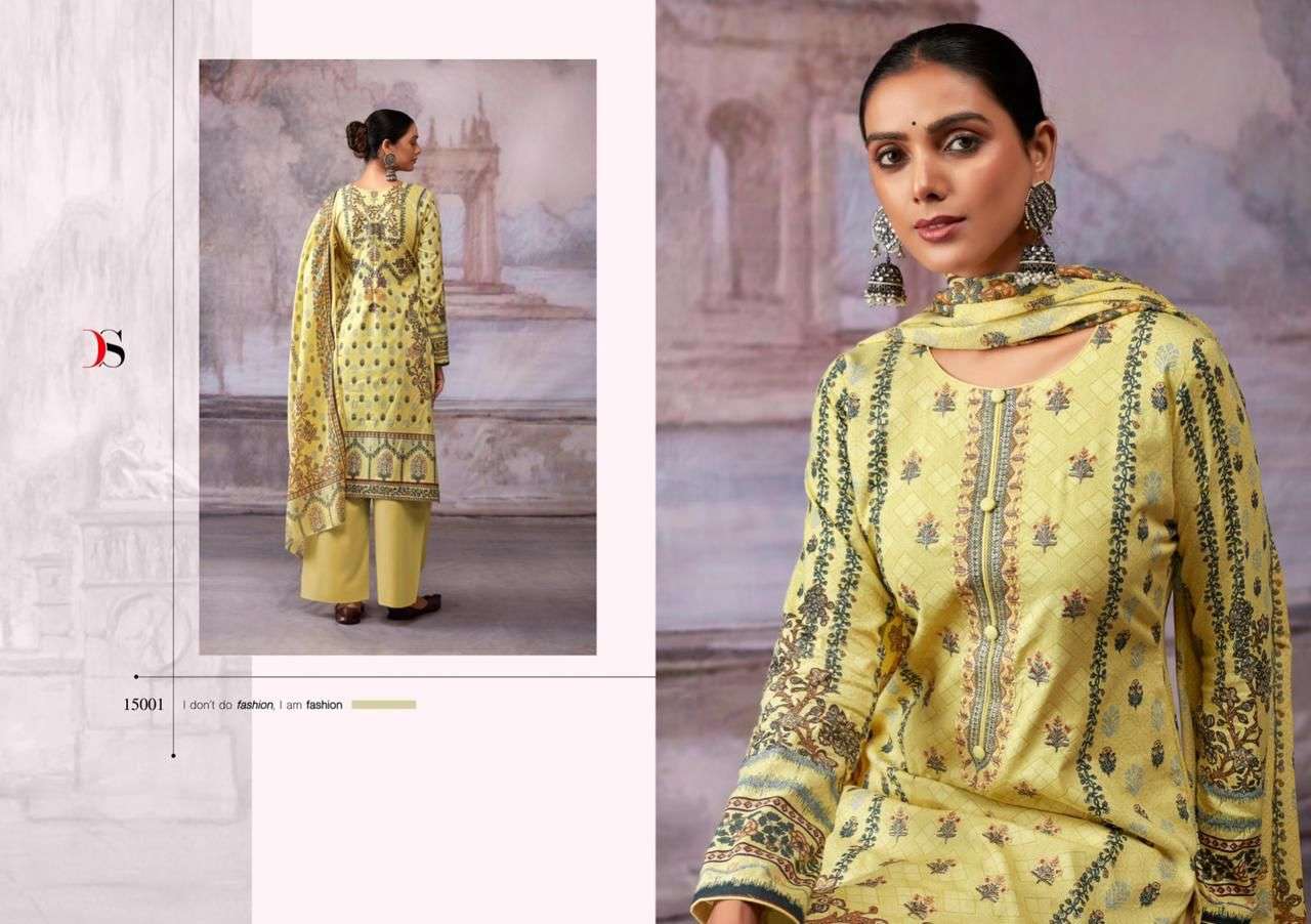 DEEPSY SUITS  SHAZAR  Pure cotton with heavy  self embroidery  Salwar Kameez Wholesale catalog