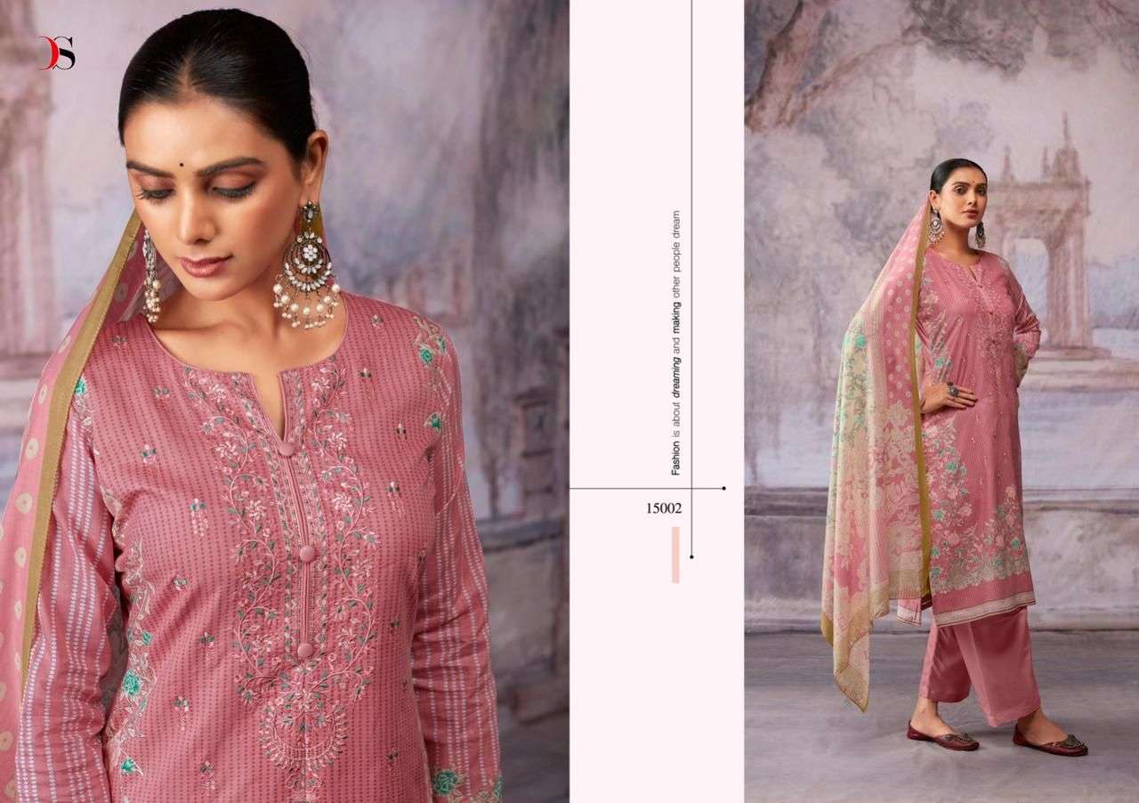 DEEPSY SUITS  SHAZAR  Pure cotton with heavy  self embroidery  Salwar Kameez Wholesale catalog