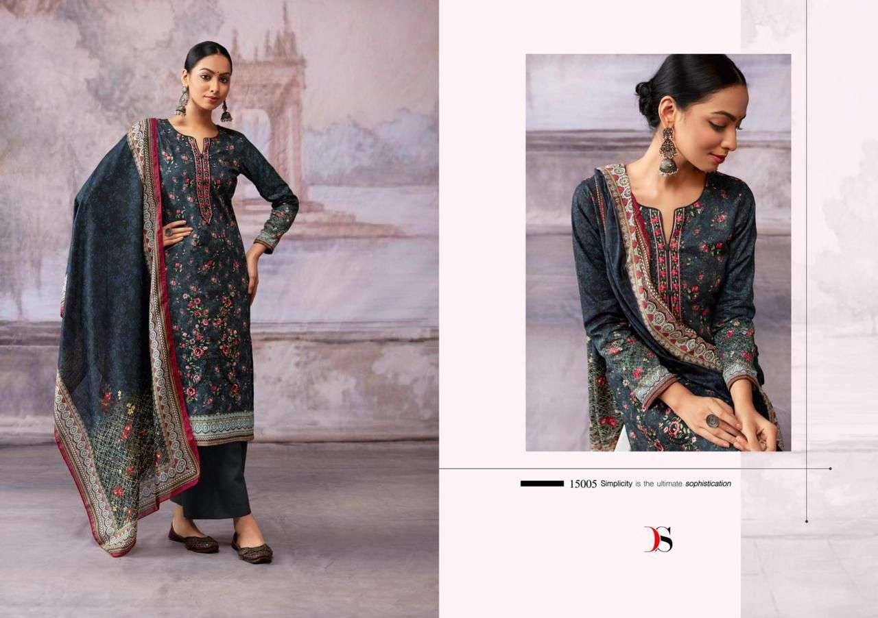 DEEPSY SUITS  SHAZAR  Pure cotton with heavy  self embroidery  Salwar Kameez Wholesale catalog
