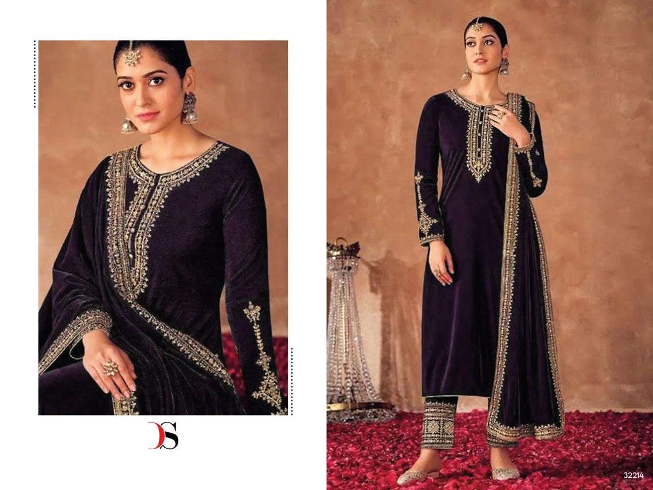 DEEPSY SUITS VELVET-23 by Salwar Kameez Wholesale catalog