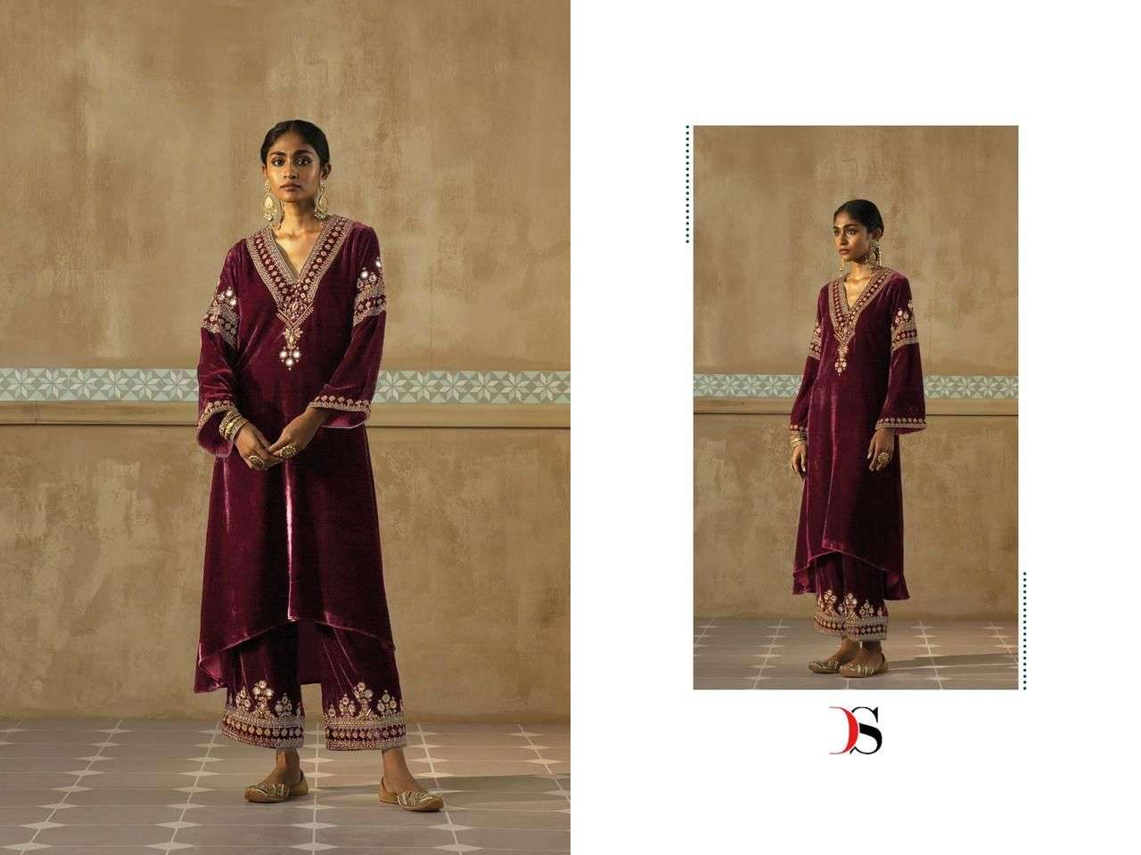 DEEPSY SUITS VELVET-23 by Salwar Kameez Wholesale catalog