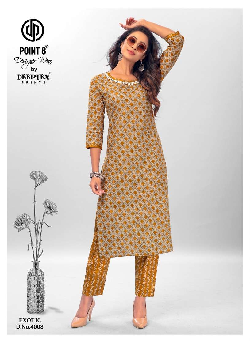 Deeptex Exotic Vol-4 – Kurti With Pant - Wholesale Catalog