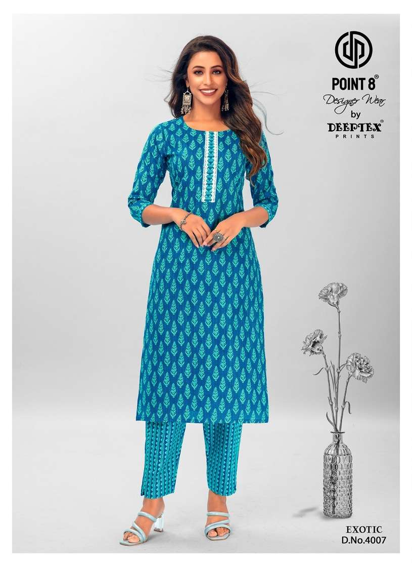 Deeptex Exotic Vol-4 – Kurti With Pant - Wholesale Catalog
