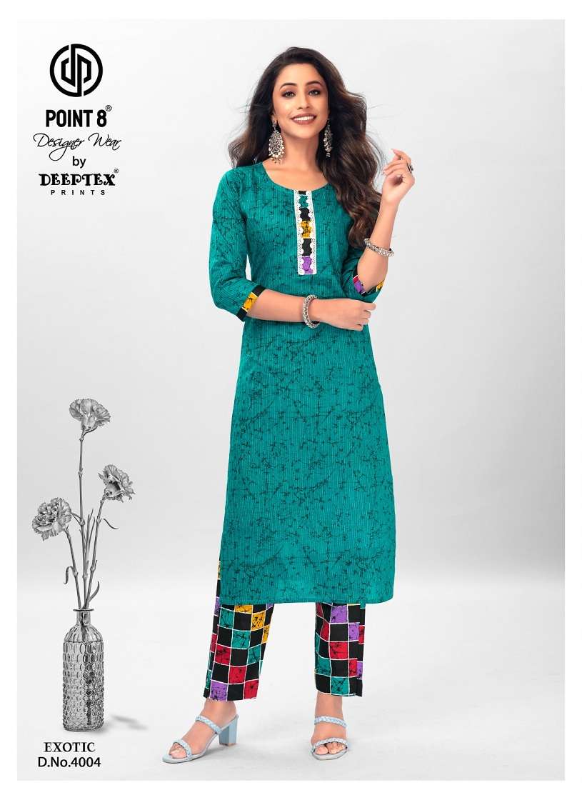 Deeptex Exotic Vol-4 – Kurti With Pant - Wholesale Catalog