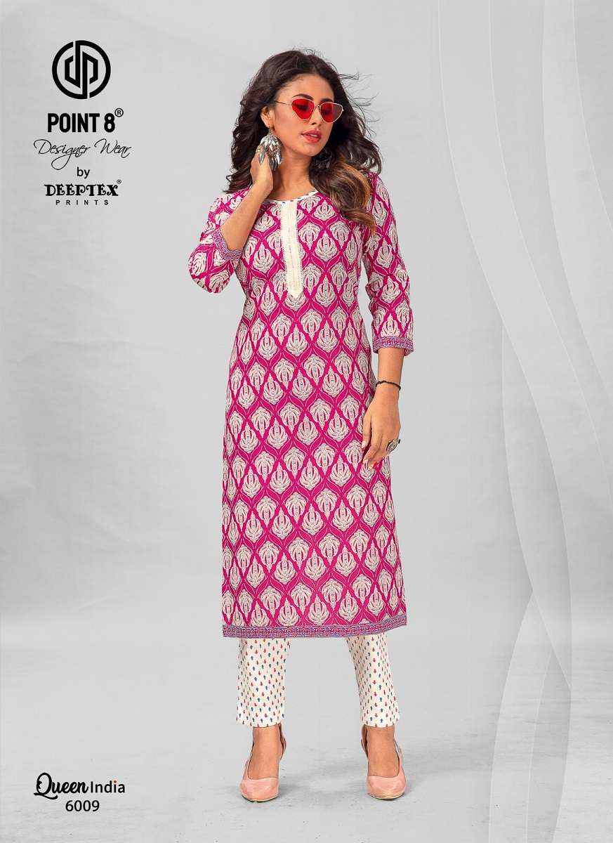 Deeptex Queen India Vol-6 - Kurti With Pant -  Wholesale Catalog
