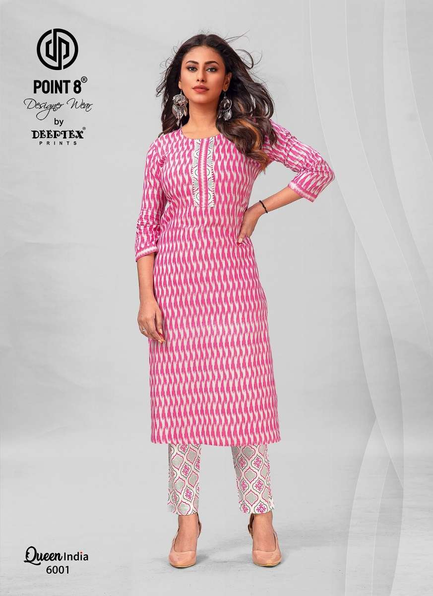 Deeptex Queen India Vol-6 - Kurti With Pant -  Wholesale Catalog