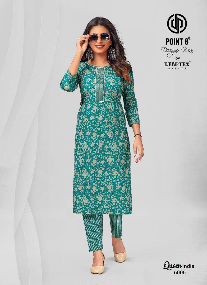 Deeptex Queen India Vol-6 - Kurti With Pant -  Wholesale Catalog