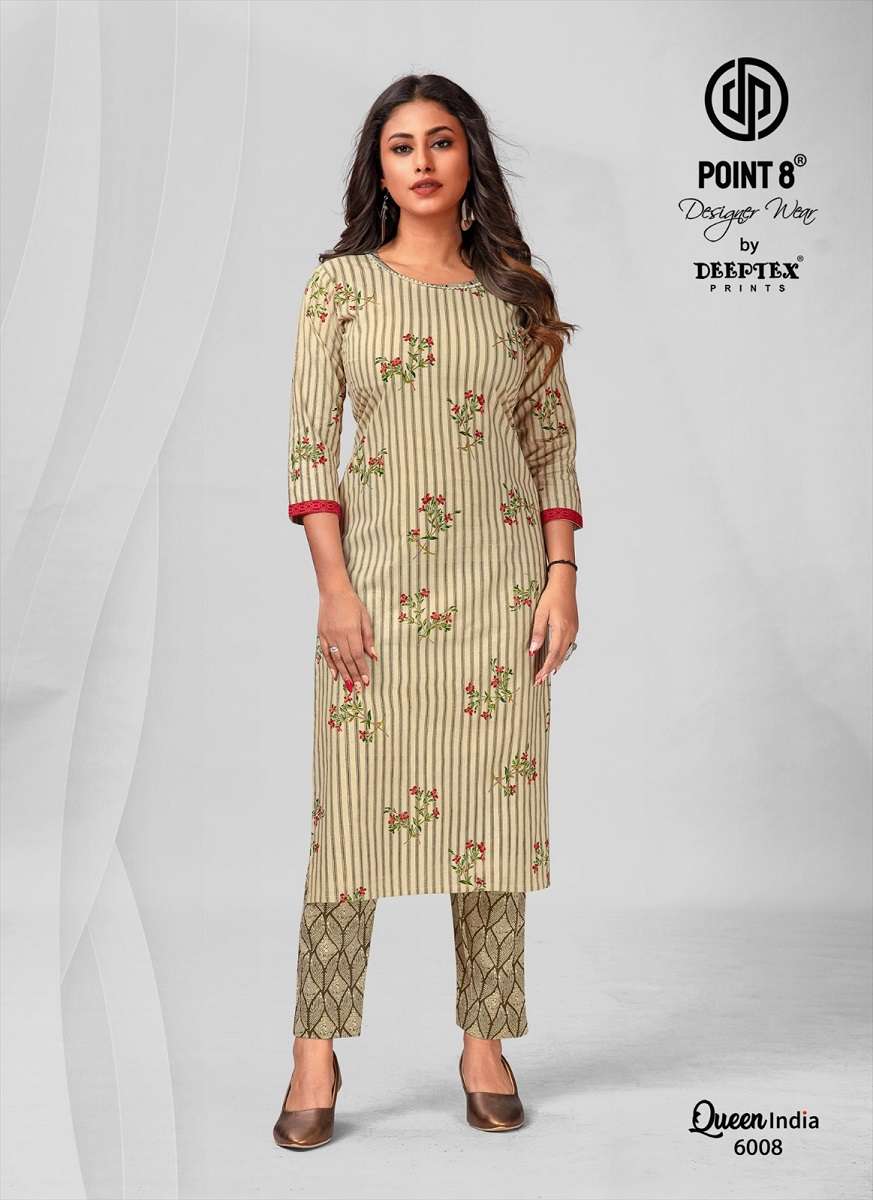 Deeptex Queen India Vol-6 - Kurti With Pant -  Wholesale Catalog