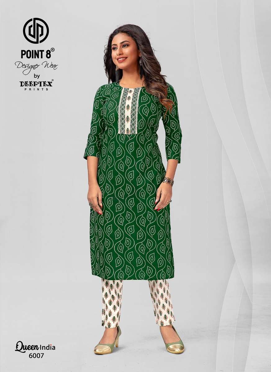 Deeptex Queen India Vol-6 - Kurti With Pant -  Wholesale Catalog