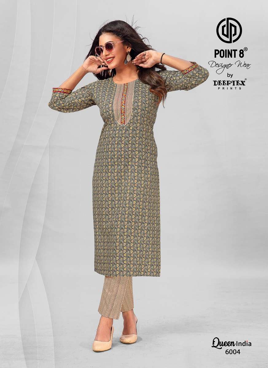 Deeptex Queen India Vol-6 - Kurti With Pant -  Wholesale Catalog