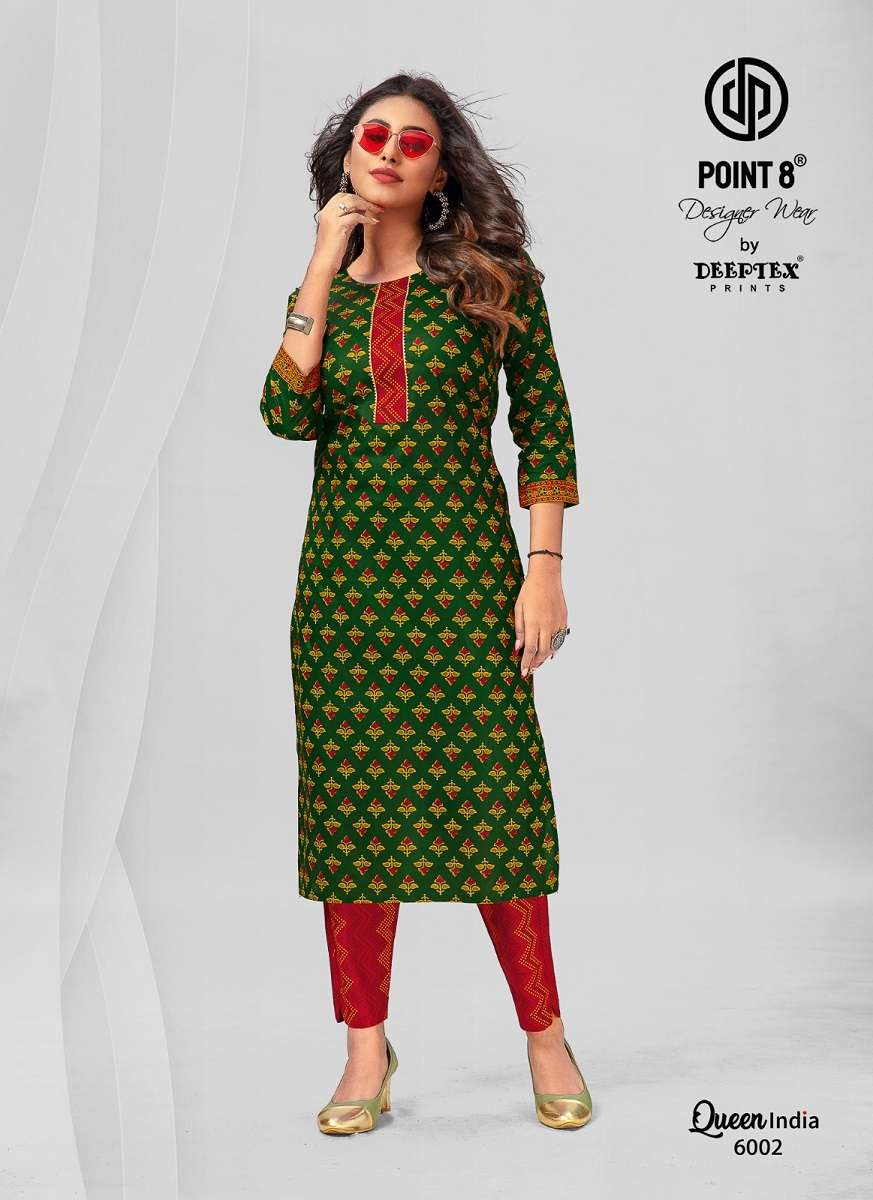 Deeptex Queen India Vol-6 - Kurti With Pant -  Wholesale Catalog