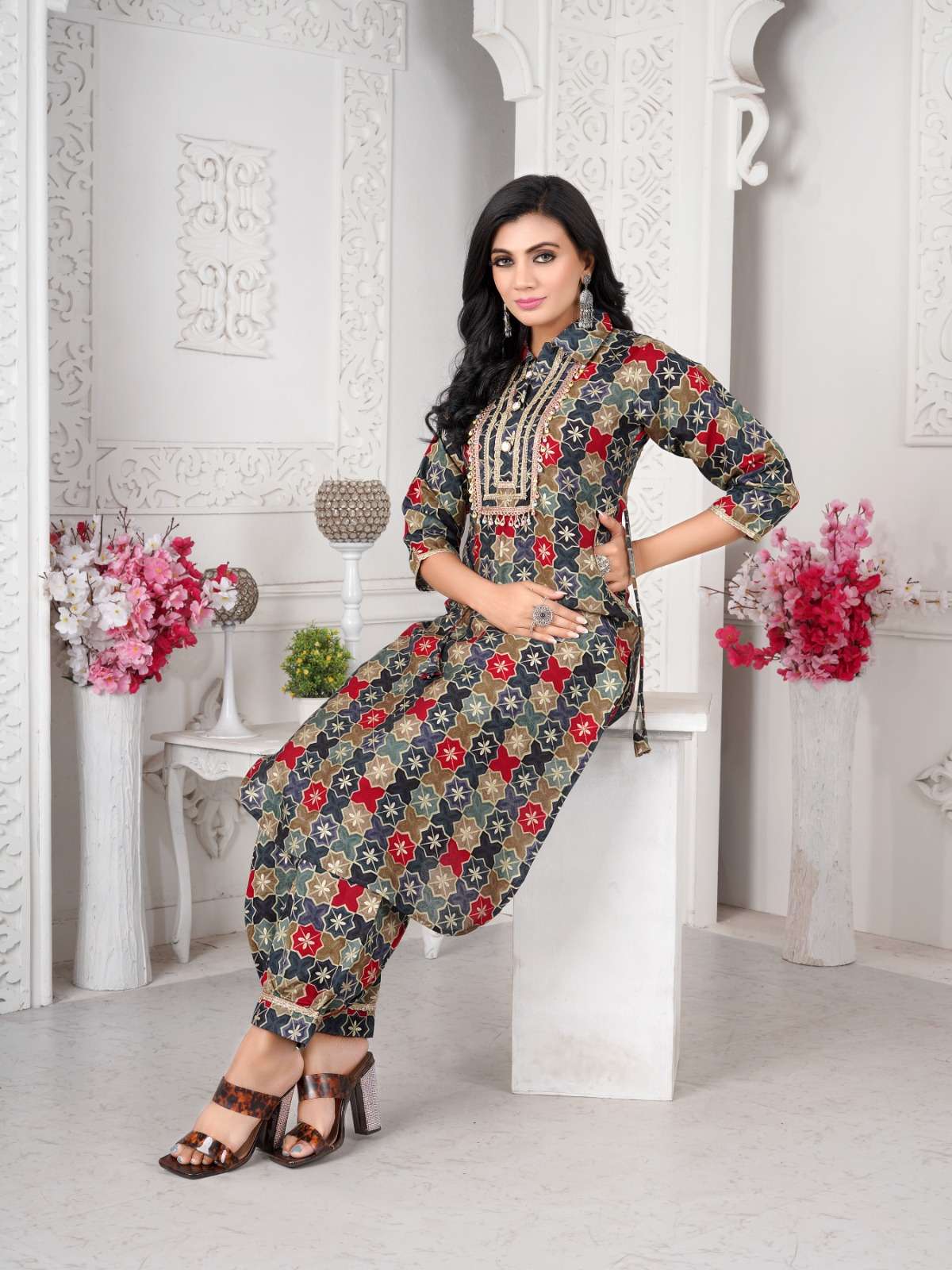 Designer vol-2 Afghani modal print Kurti Wholesale catalog