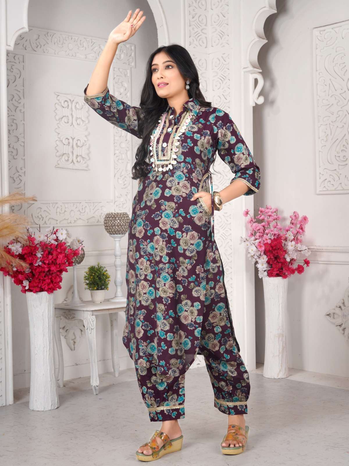 Designer vol-4 Afghani modal print Kurti Wholesale catalog