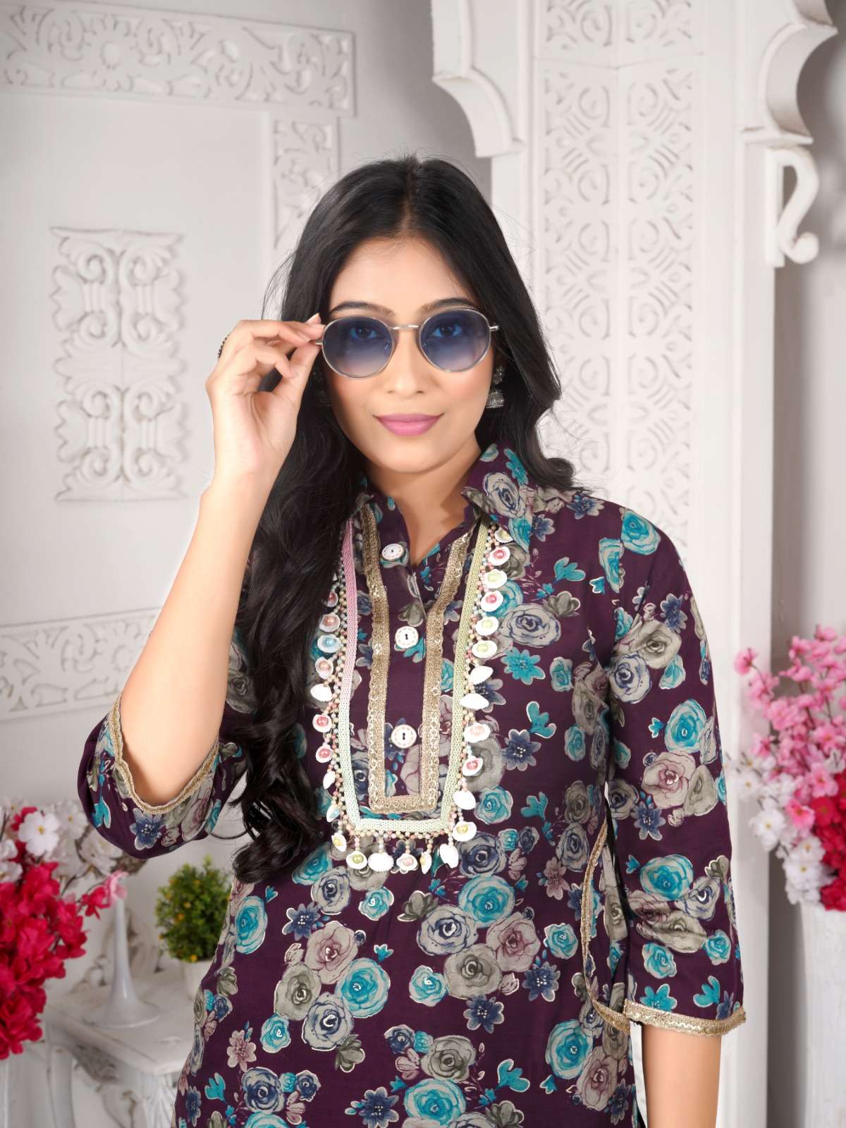 Designer vol-4 Afghani modal print Kurti Wholesale catalog