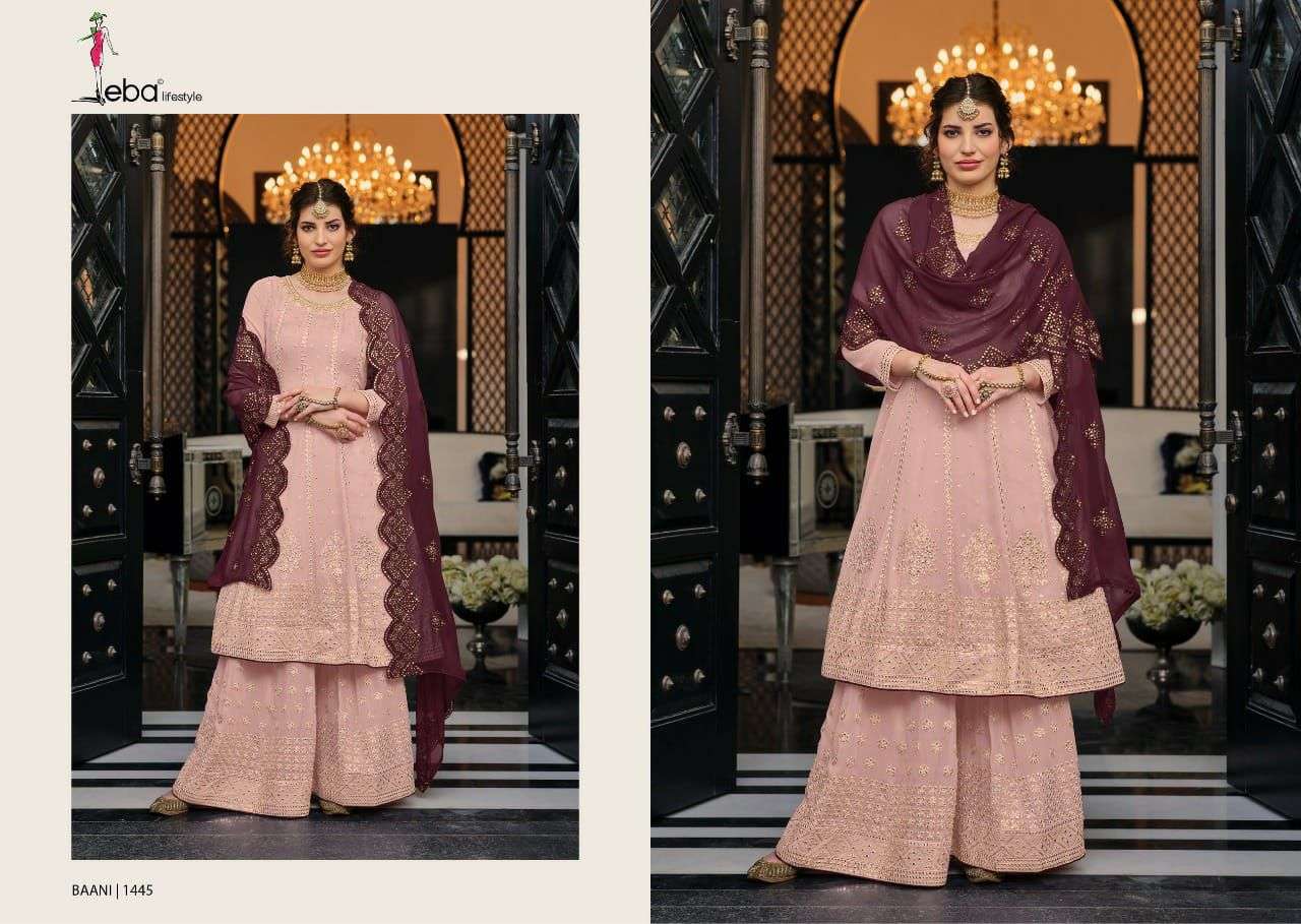 Eba lifestyle BAANI Chinon & georgette Salwar Kameez Wholesale catalog