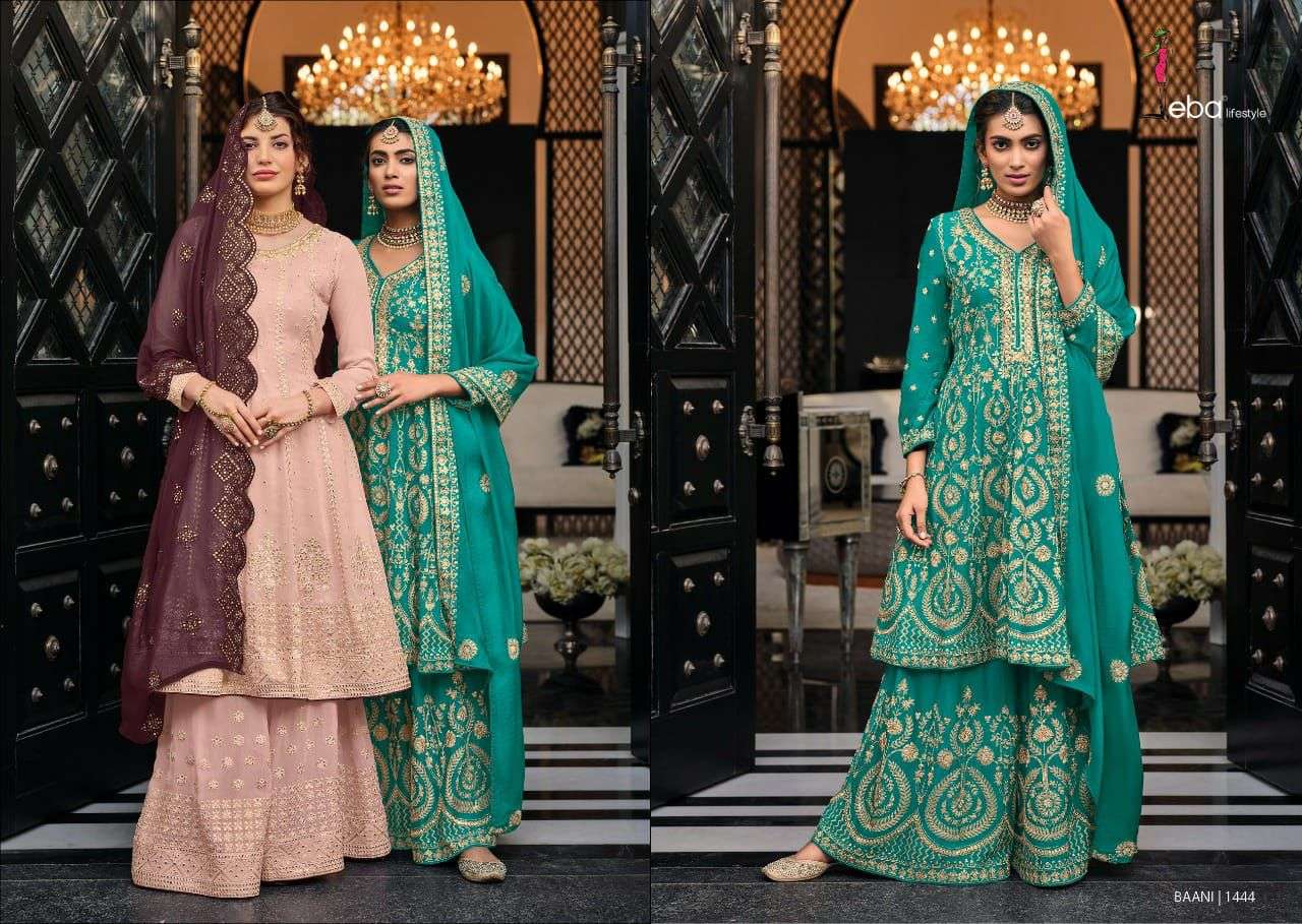 Eba lifestyle BAANI Chinon & georgette Salwar Kameez Wholesale catalog
