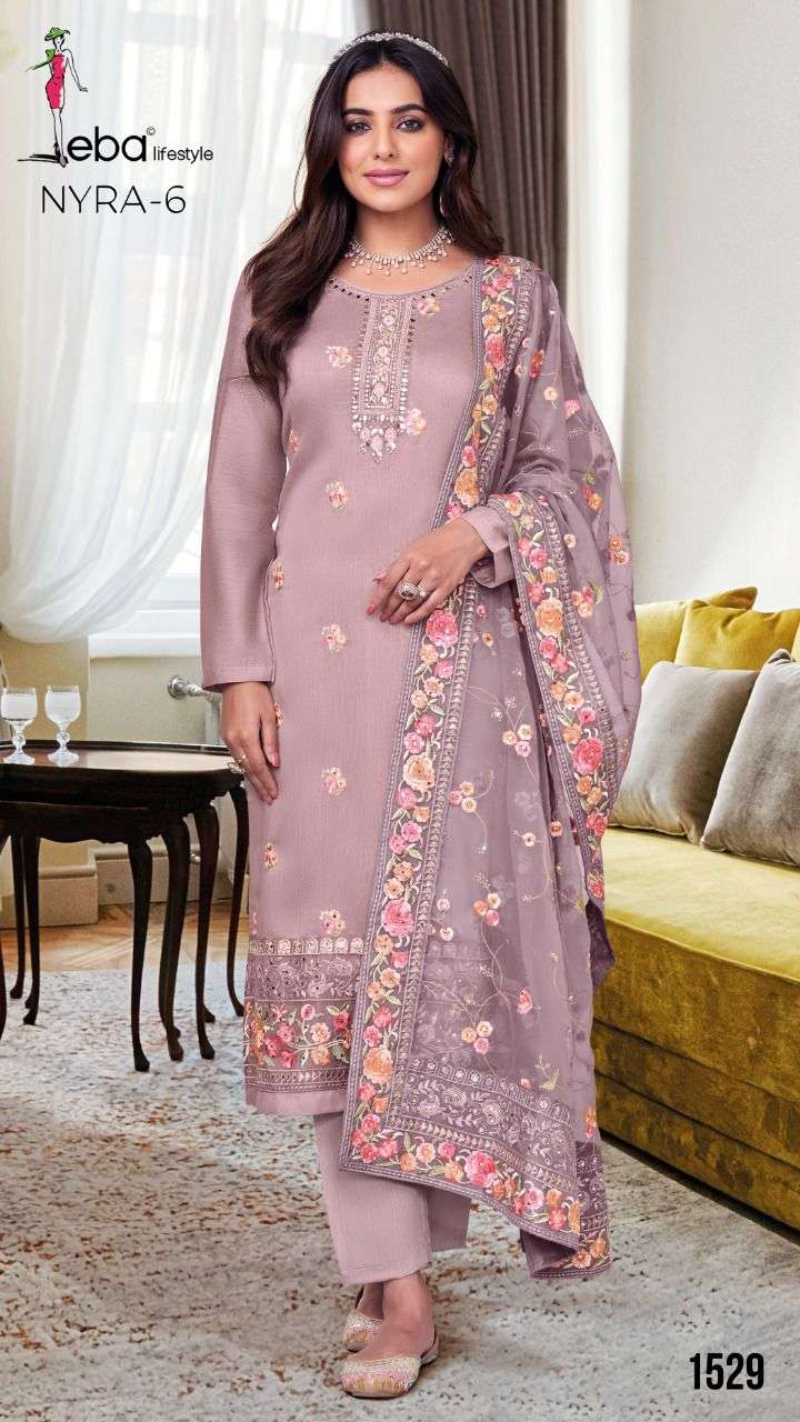 Eba lifestyle Nyra vol -6 Maheshwari viscose silk Dress Materials Wholesale catalog