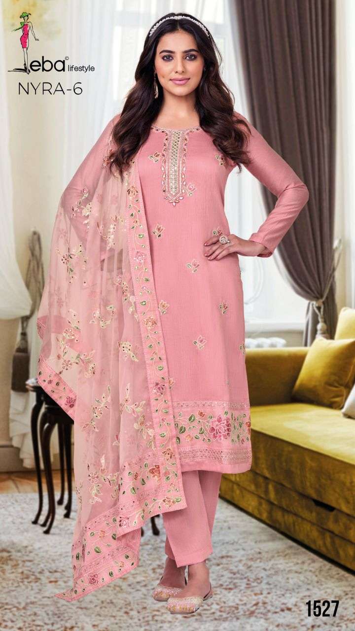 Eba lifestyle Nyra vol -6 Maheshwari viscose silk Dress Materials Wholesale catalog