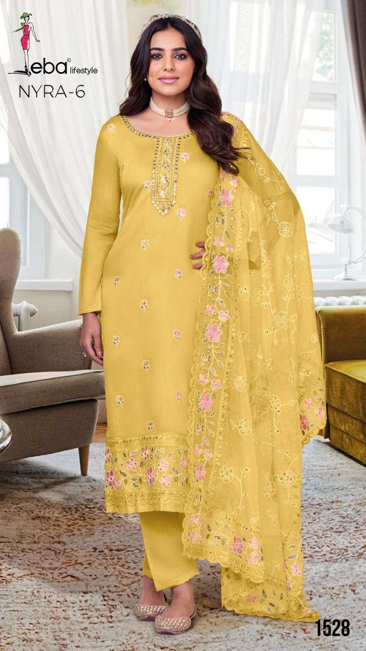 Eba lifestyle Nyra vol -6 Maheshwari viscose silk Dress Materials Wholesale catalog