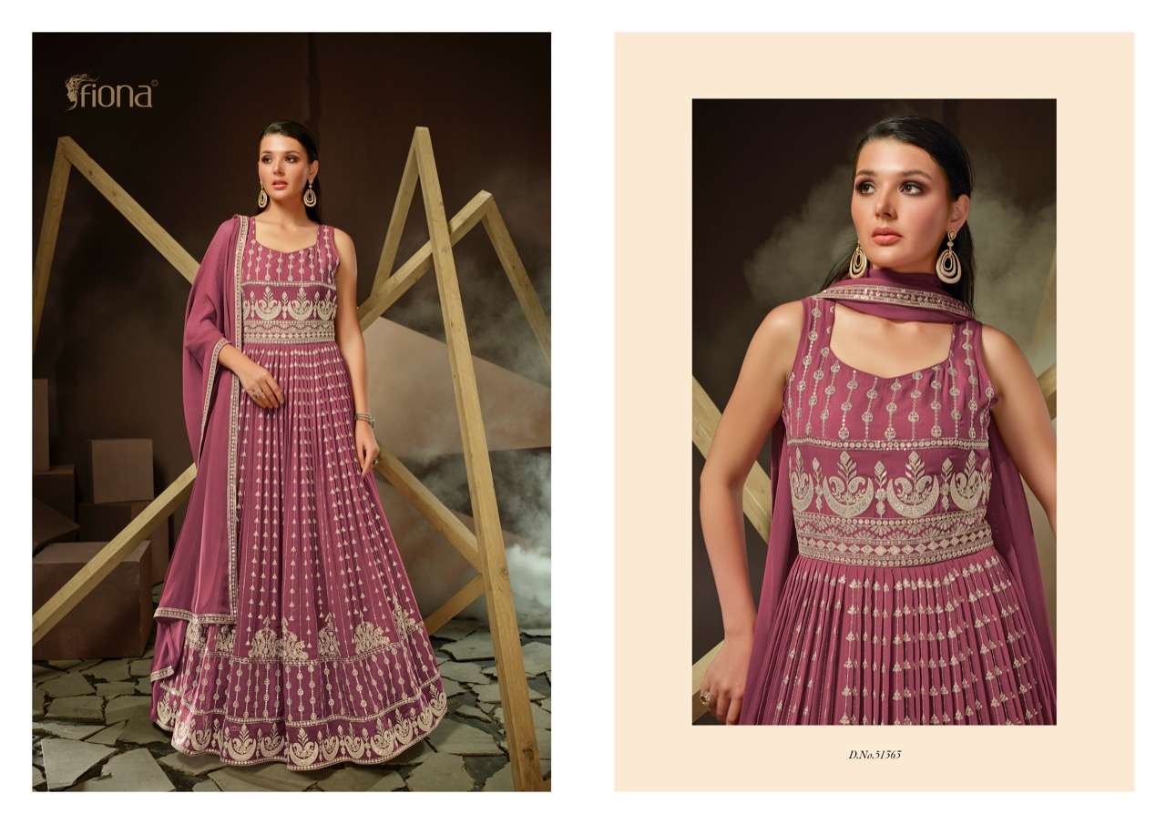 FIONA FALAK GORGETTE  Long Gown Kurti Wholesale catalog