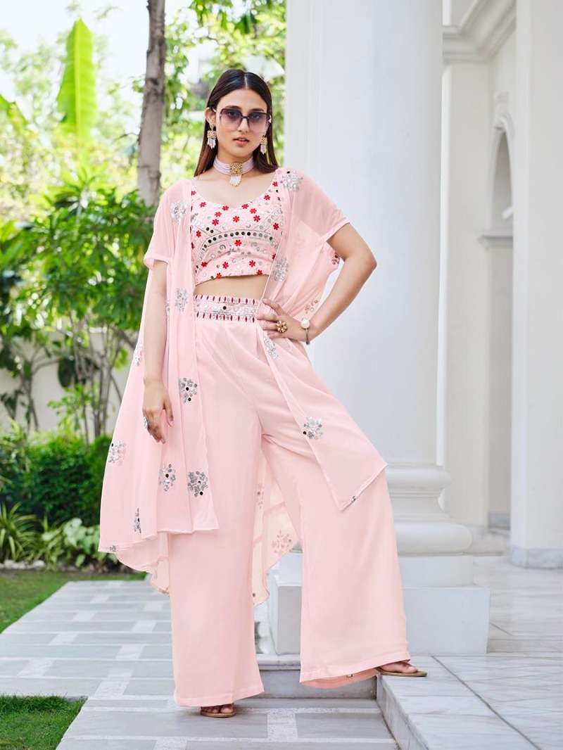 FLORY VOL. 38 mbroidered Stitched Koti Style Palazzo Co-Ords Set Kurti Wholesale catalog