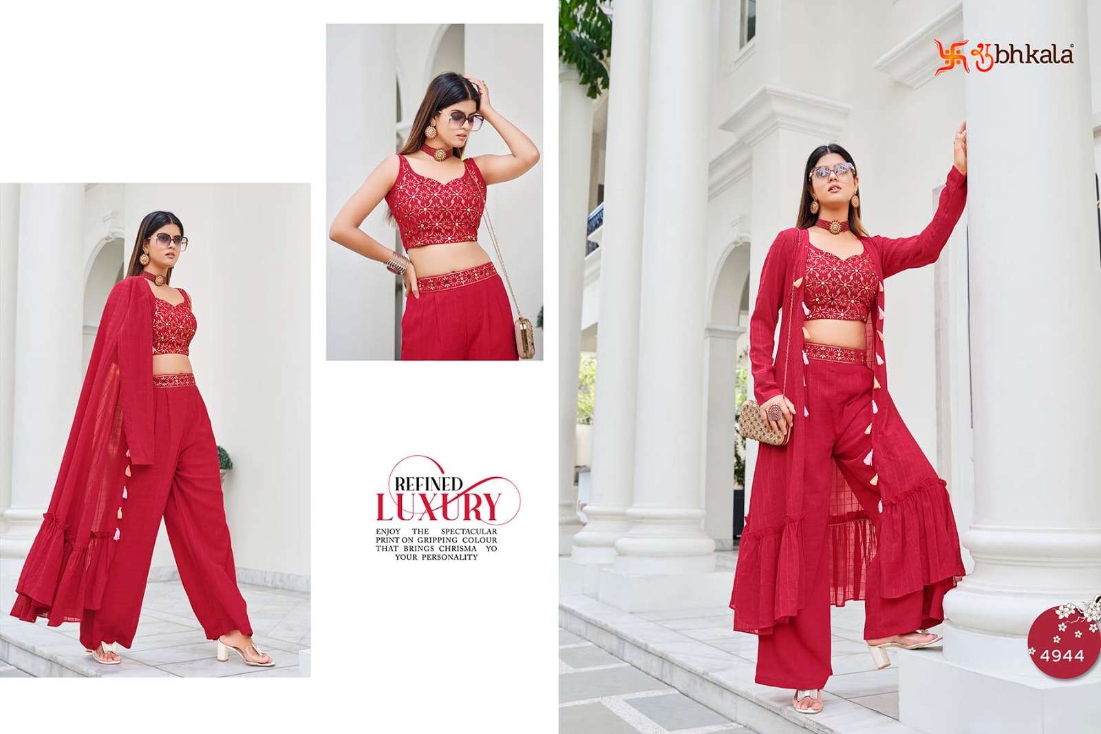 FLORY VOL. 38 mbroidered Stitched Koti Style Palazzo Co-Ords Set Kurti Wholesale catalog